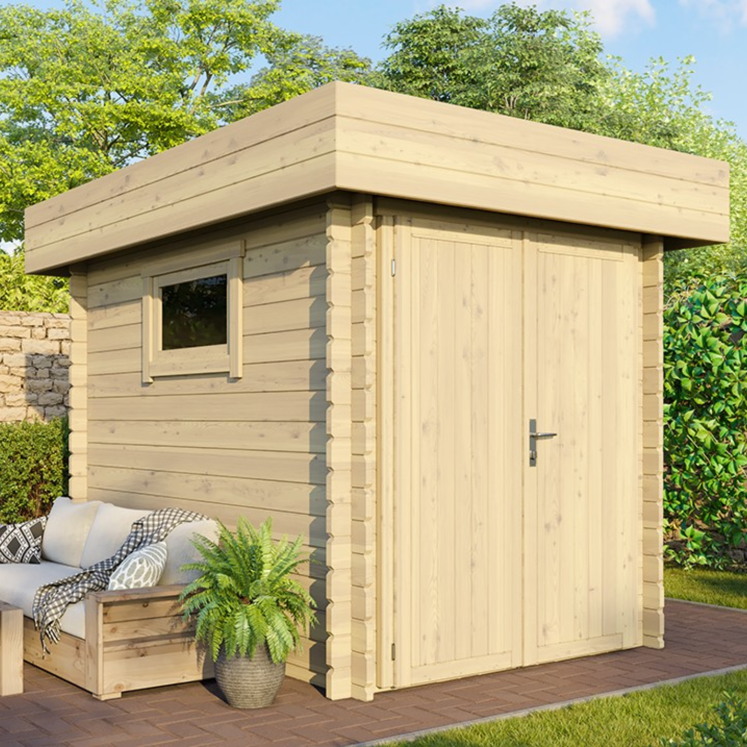 Abri Jardin Bois- 4.7 m2 – Finition Premium – Prix usine – DESTOCKAGE