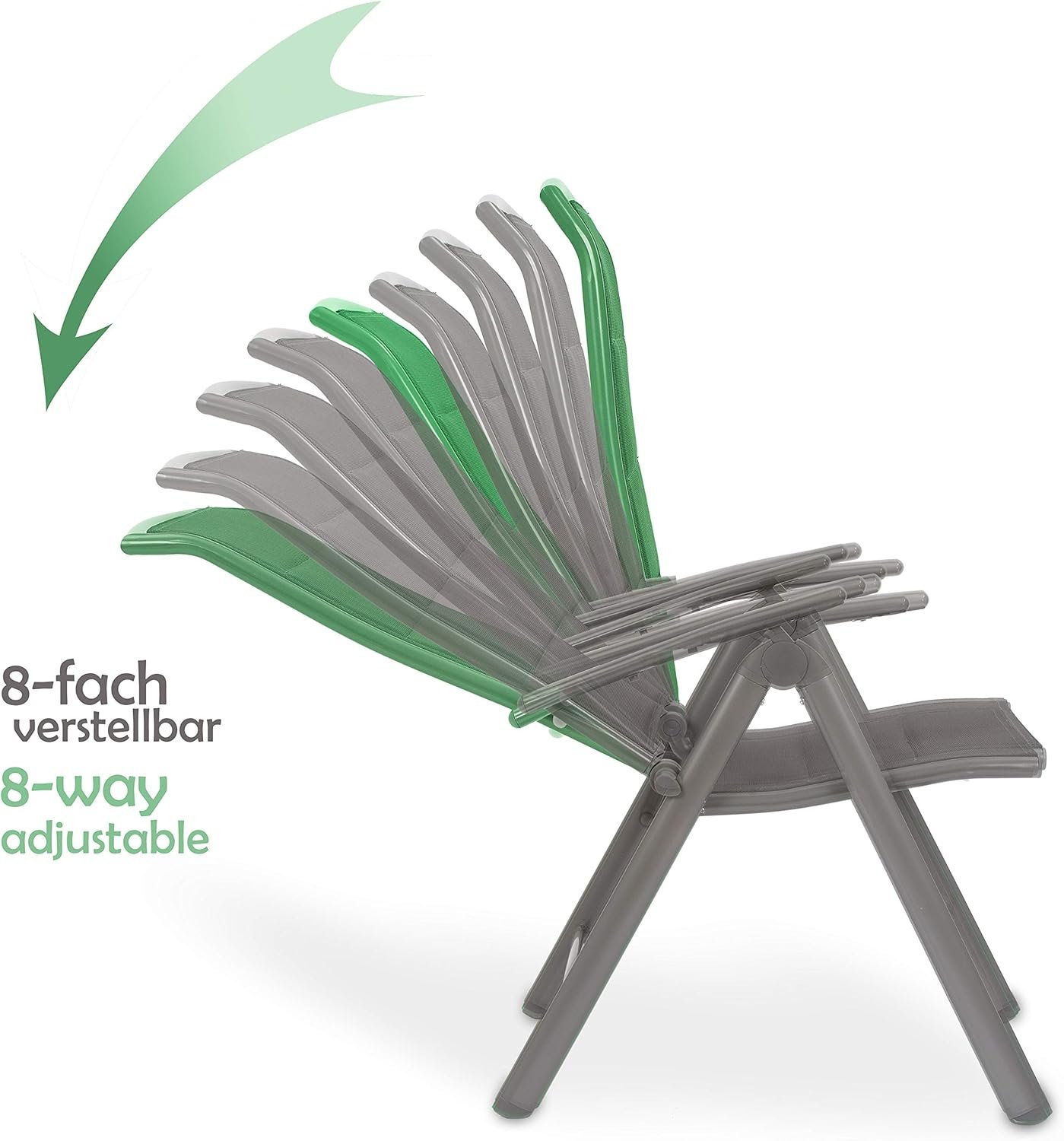 Salon de jardin BRUBAKER Milano – Table ronde et chaises pliantes – Image 4