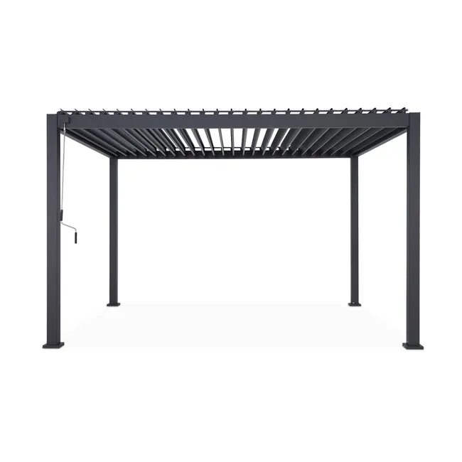 Pergola Bioclimatique gris anthracite – Triomphe – 3x4m. aluminium. à lames orientables TRIOMPHE 4X3M – Image 4